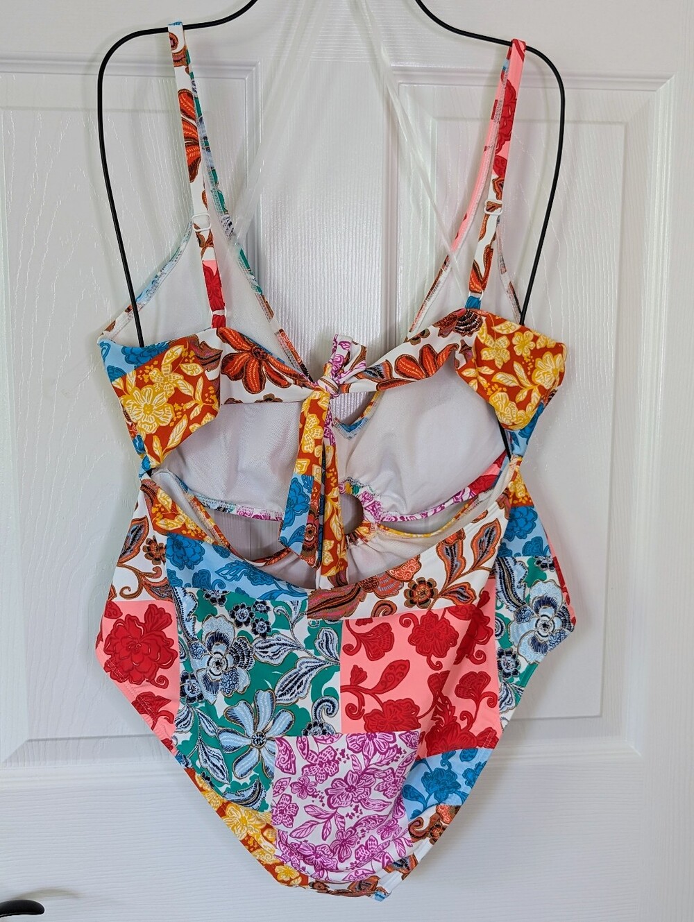 Bar III Multi-Color One Piece/Monokini With Cutouts And Open Tie Back - Picture 5 of 7